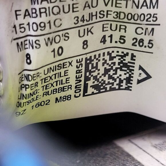 Converse Chuck Taylor All Star II Ox Knit 151091C Blue Men's Shoes Size 8 - Picture 9 of 10